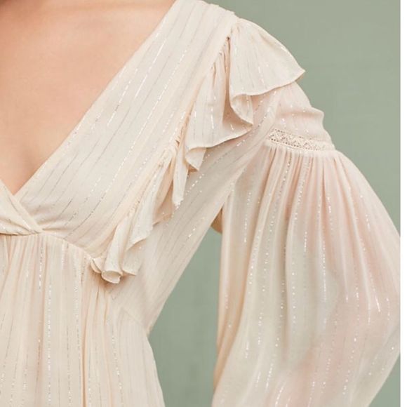 STUNNING Maeve Wynne Metallic Tunic Top NWT - Picture 2 of 8